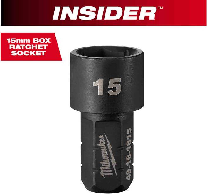 Milwaukee socket Milwaukee Insider Box Socket 6 Point 15 mm Socket Socket Bit