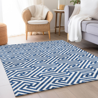 Addison Rugs Chantille Modern Geo Rug 5' x 7'6" Blue