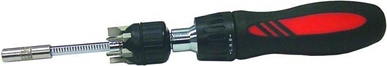 Tuff Stuff 7 Pc Ratcheting Screwdriver 6 Bits Screwdriver