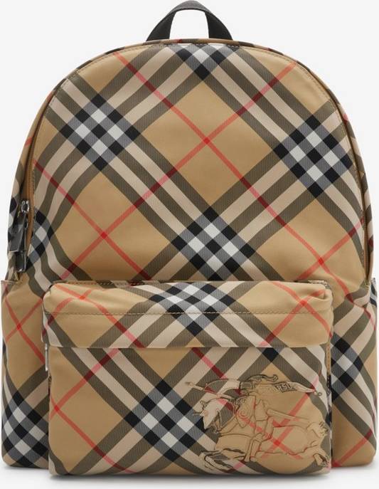 Burberry Small Check Backpack - Sand