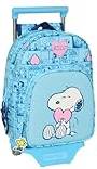 Safta Snoopy Love Rolling Backpack - Blue