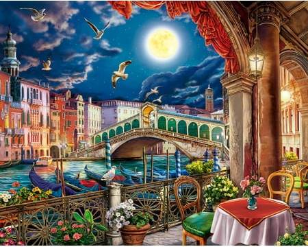 Springbok Springbok's Evening Cafe In Venice 1000 Piece
