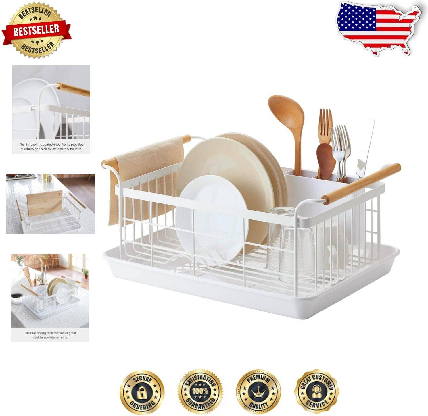 Yamazaki Home Rack with Removeable Tray Dish Drainer