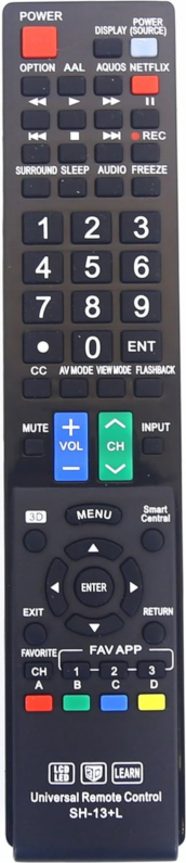 Sharp GB004WJSA Universal Remote Control
