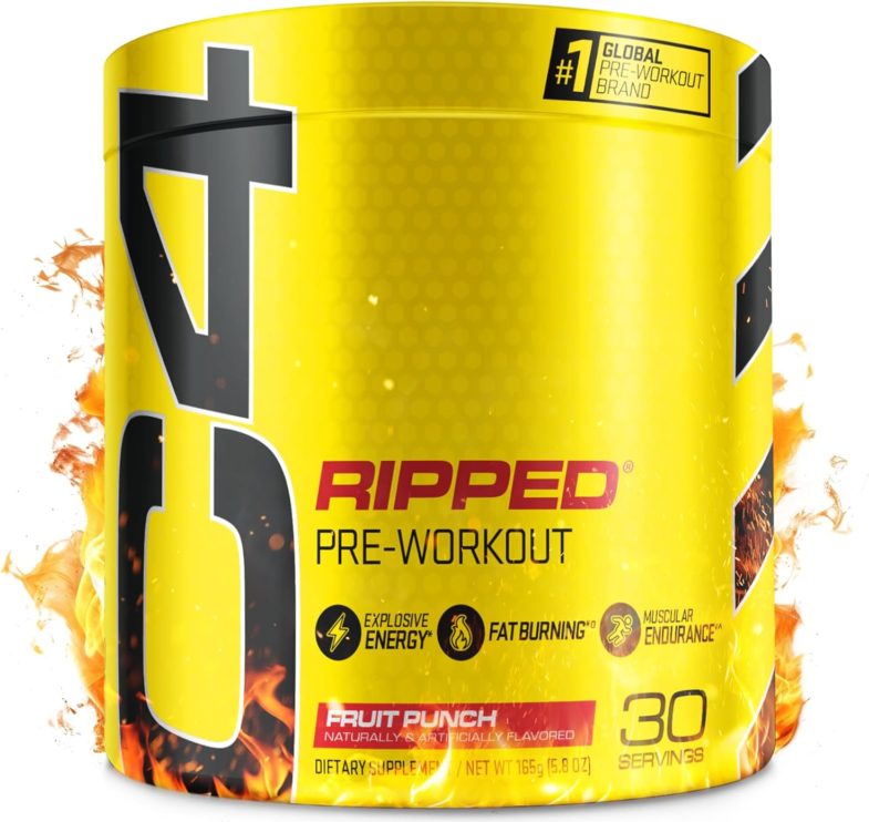 C4 Ripped Pre Workout Powder Fruit Punch