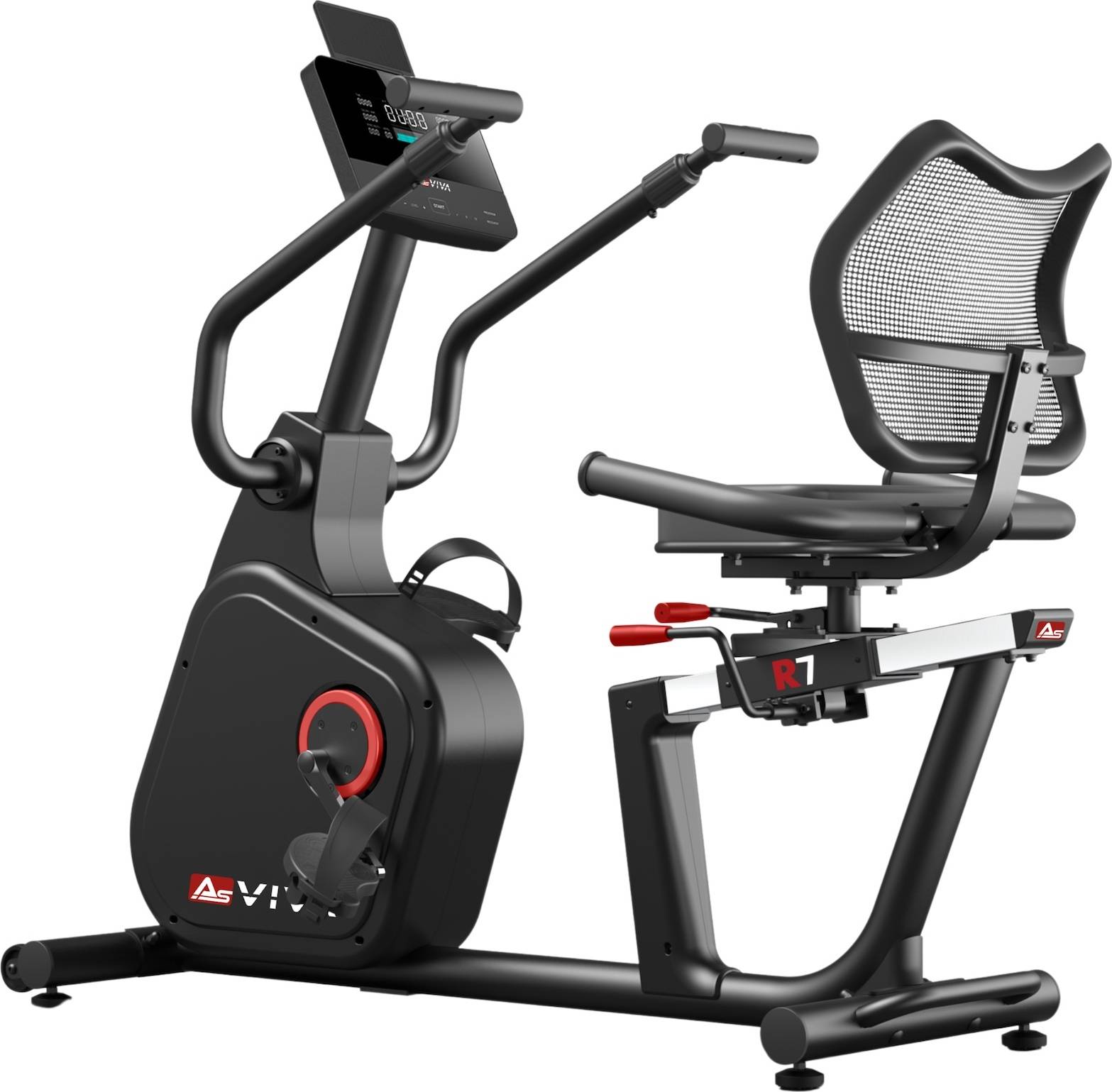 Liegeergometer AsVIVA R7 Bluetooth Recumbent Bike