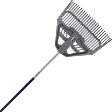 Leaf rake Project Source 26-in Plastic Leaf Rake 8219