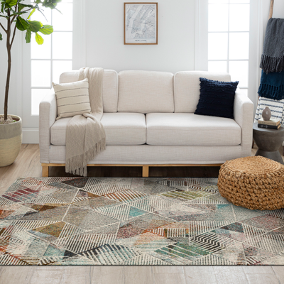 Mohawk area rugs Mohawk Home Multi Indoor Geometric Area Rug 6 x 9 Multicolor