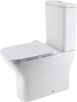 B&Q Hamilton Ceramic Close Rimless Toilet