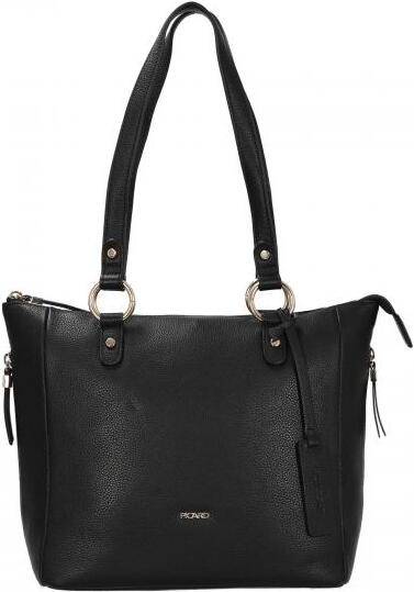 Picard Java Shopper Taske Læder Laptoprum - Sort