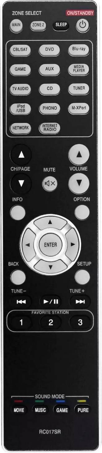 Marantz AV Receiver Remote Control RC017SR