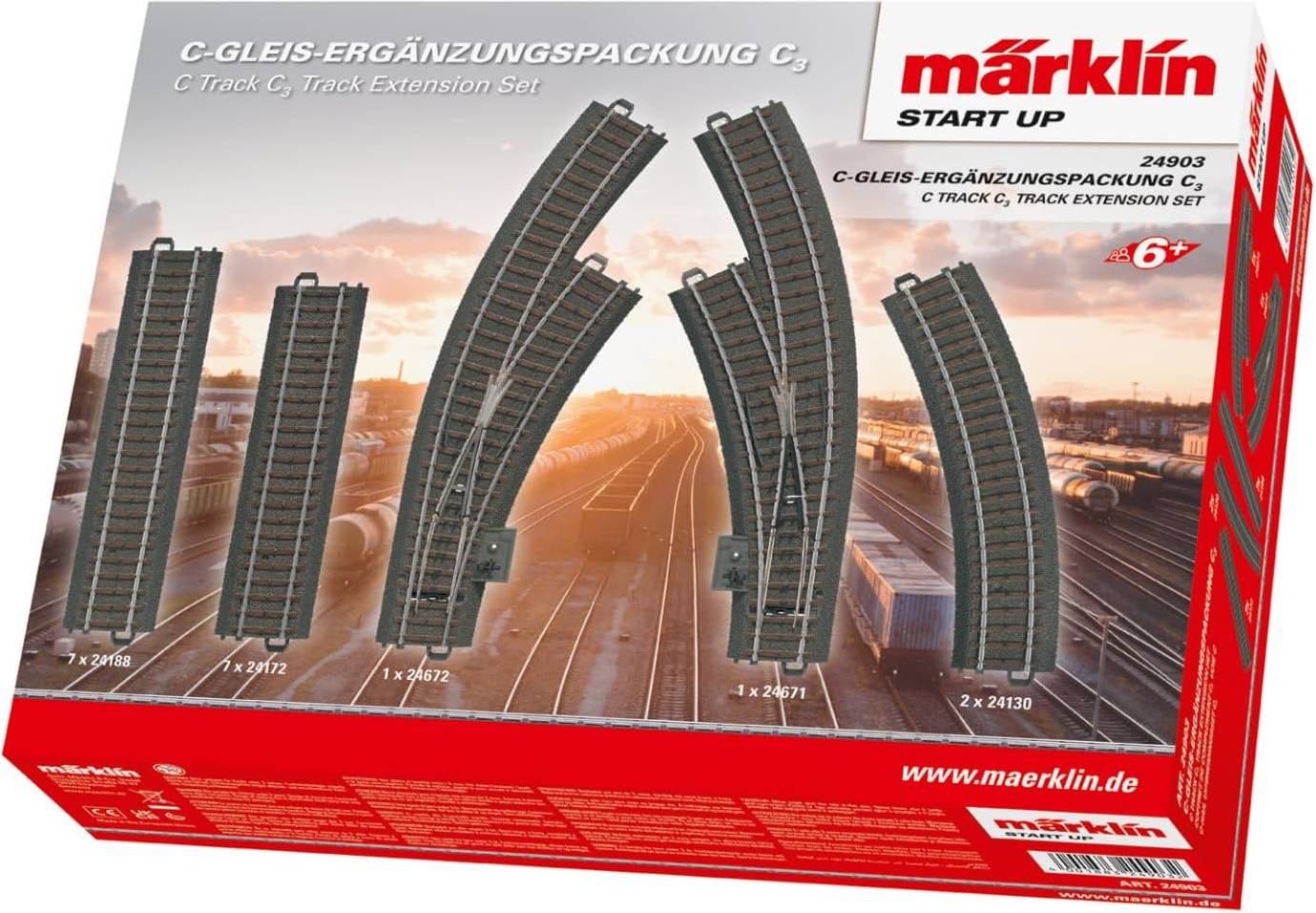 HO C Track Extension Set