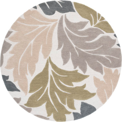 Safavieh Ivory Grey Round 6' Area Rug Multicolor, Beige, Gray