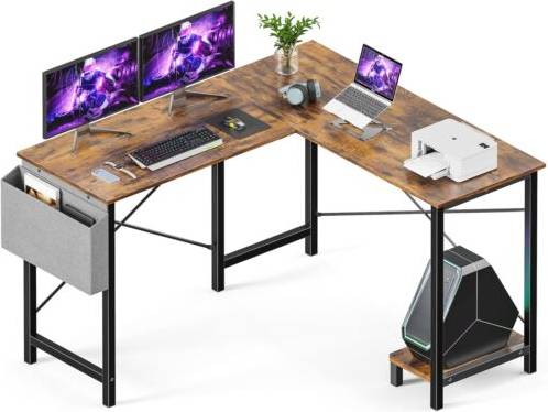 Gaming table HealSmart 50 Inch L Shaped Corner Table Writing Desk