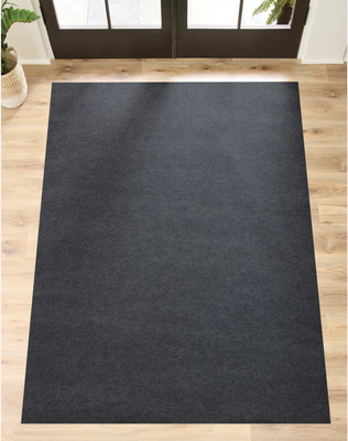 Project Source Charcoal Solid Spot Area Rug 6 x 8 Gray