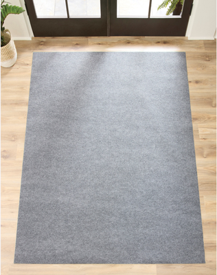 Project Source Gray Area Rug 6 x 8 Gray