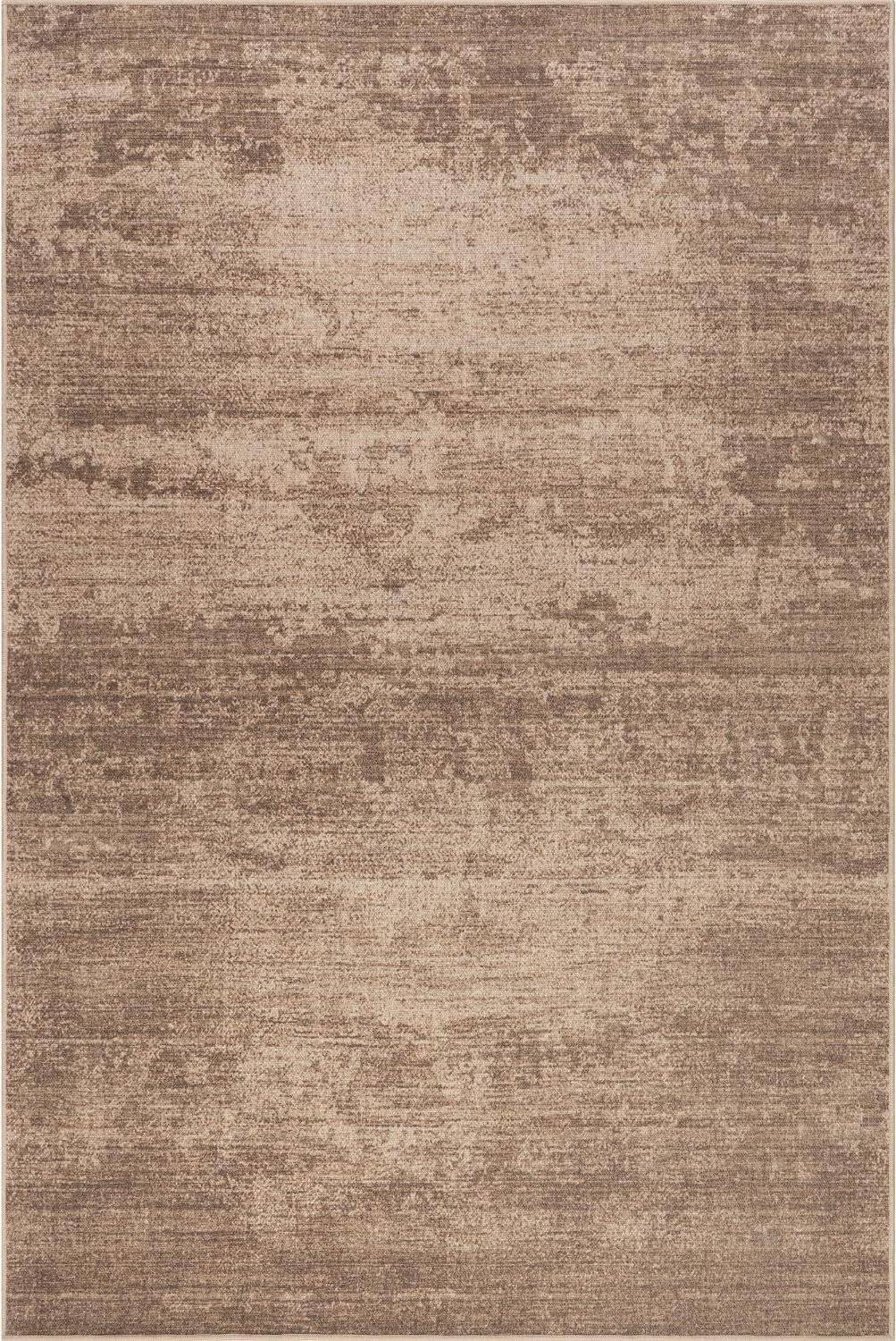 Nuloom Damira Solid Machine Washable Area Rug Brown 48x72"