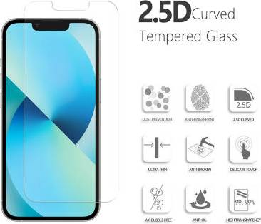 Groov-e Tempered Glass Screen Protector for iPhone 13