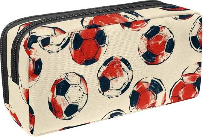 VAPOKF Football Pattern Pencil Case
