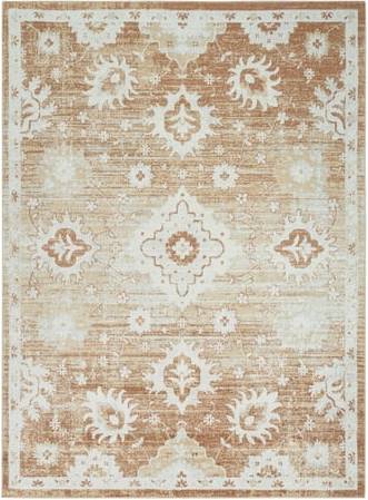 Nourison Astra Machine Washable Area Rug 4' x 6' Copper