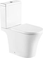 Premium Open Back Rimless Pan Toilet Set