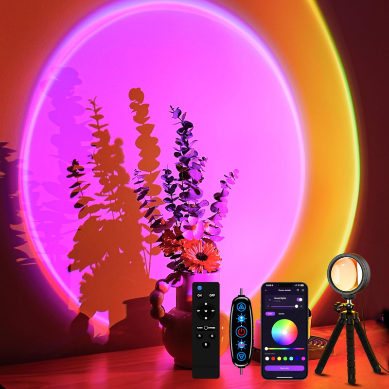 Sunset lamp Multi-Color LED Sunset Projection Table Lamp