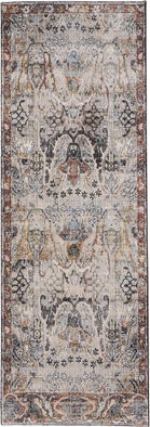 Feizy Rugs Melrose Transitional Ikat Area Rug 2'6" x 7'3" Gray