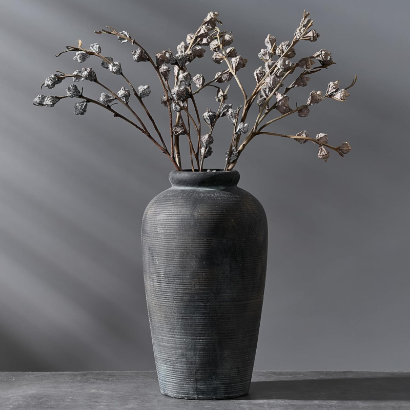 Precision 1 Precision Large Ceramic Rustic 11 Inch Bronze Vase