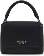 Guess Uld Skuldertaske Med Raffineret Design - Sort
