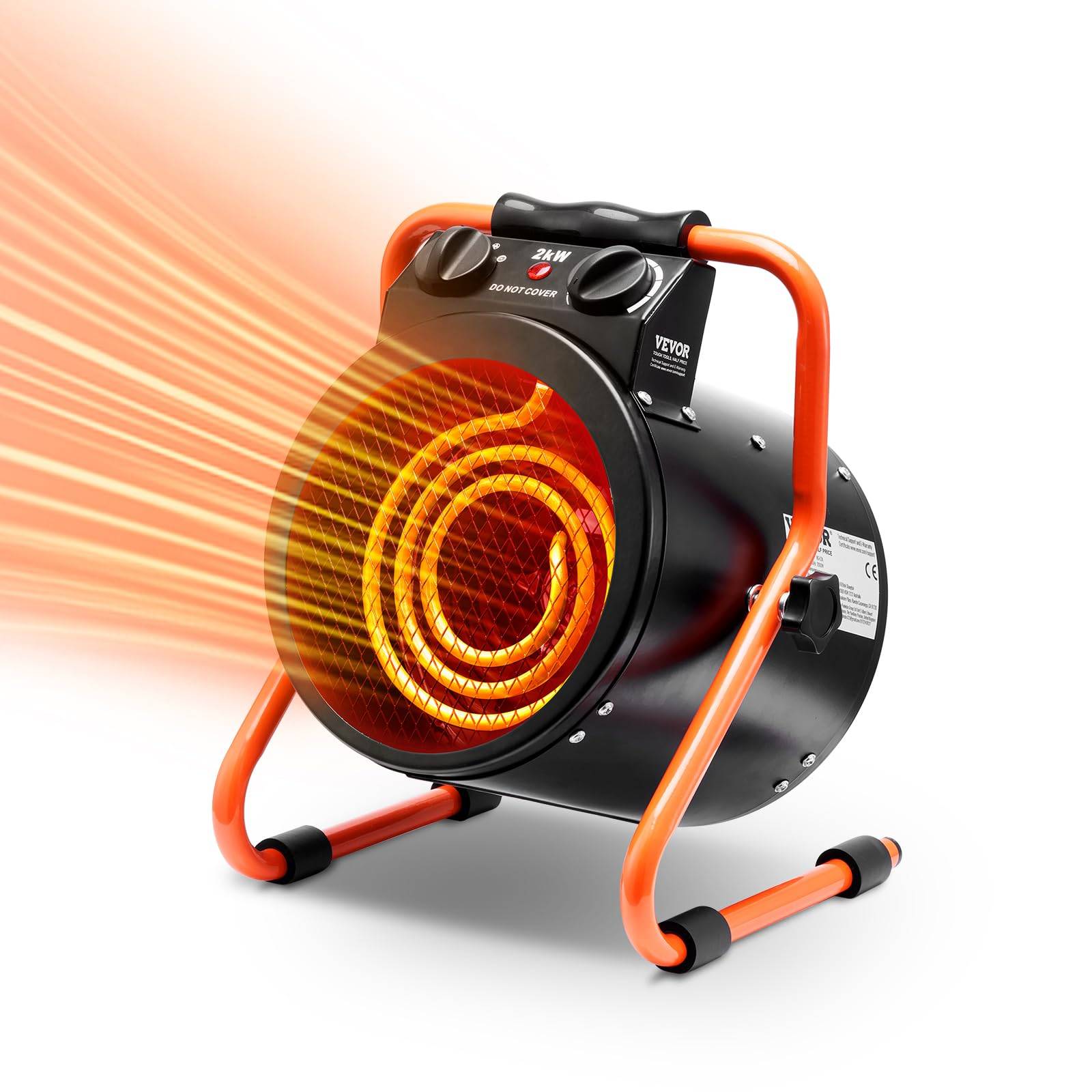 Infravarmer VEVOR Drivhusvarmer 2000W Rask Oppvarming