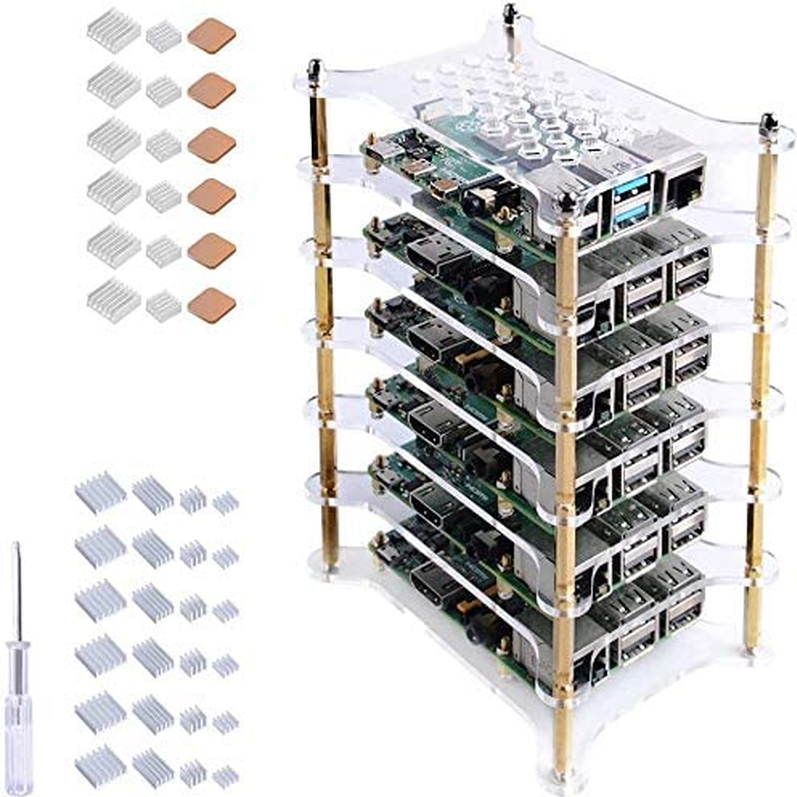6-Layers Cluster Case for Raspberry Pi