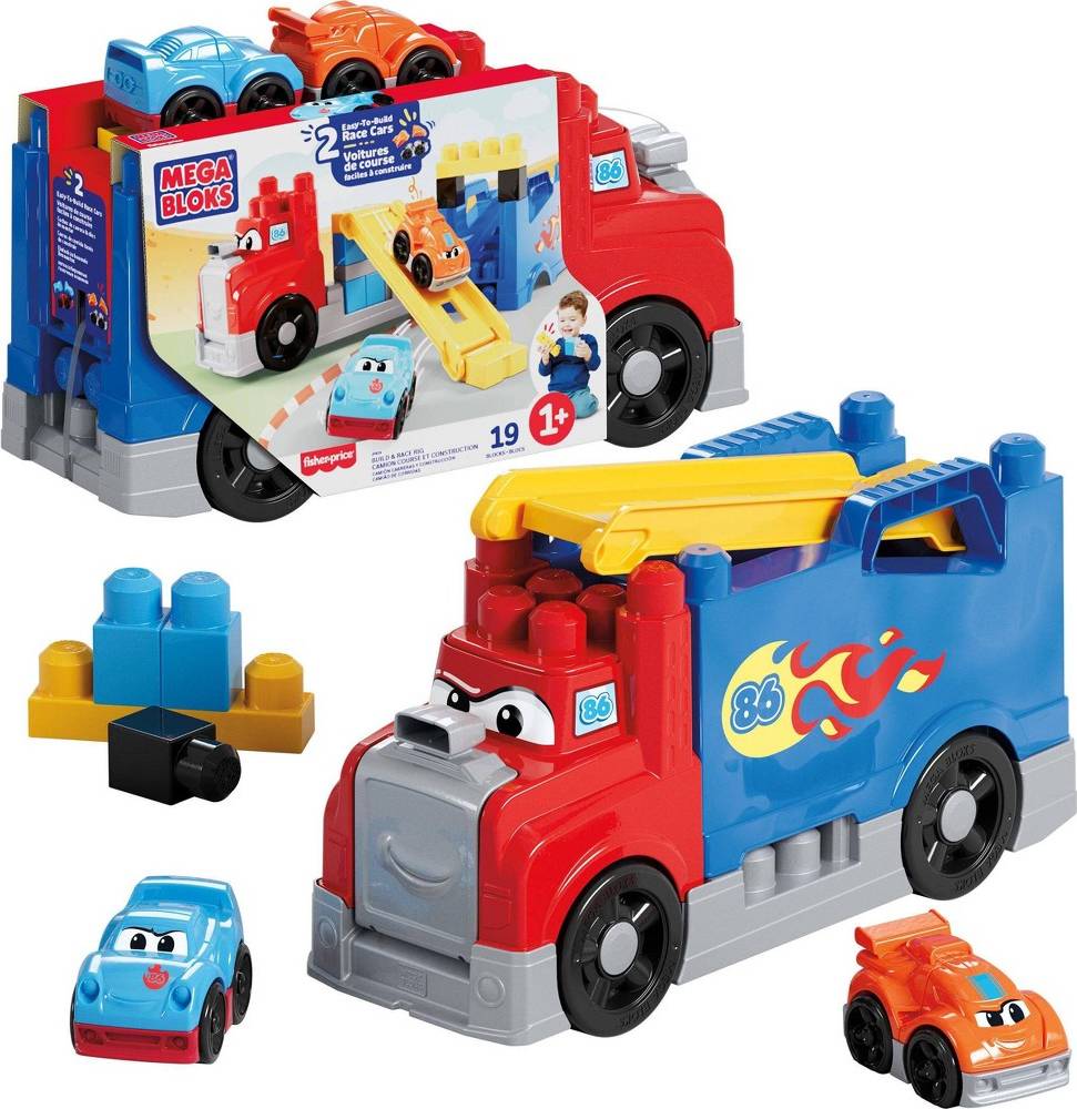 Build Rig Race Truck Toy Set