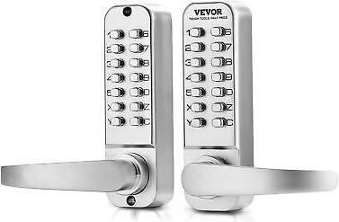 Mechanical Keyless Entry Door Lock with 14-Key Keypad