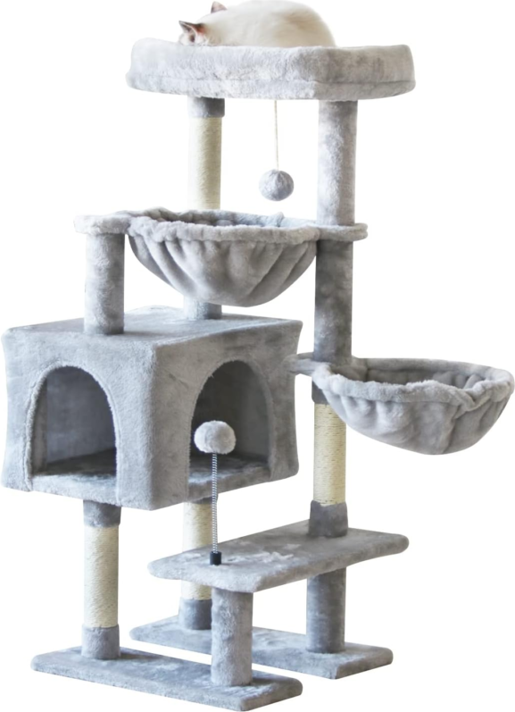 Cat tree with scratching post GE Multi-level Cat Tree with Scratching Post 39"