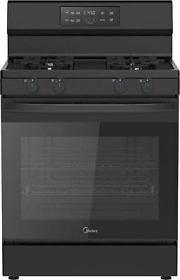 30 inch gas range Midea MGR30S2ABB 30 Inch Gas Range