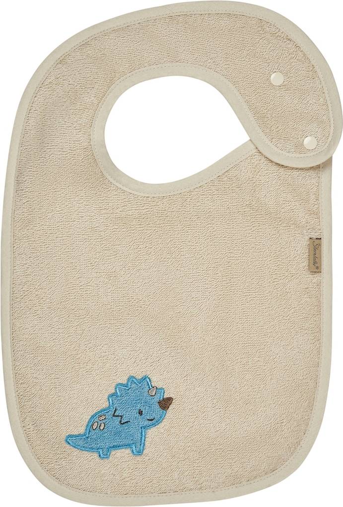 Dino Rexi Pattern Snap Button Bib