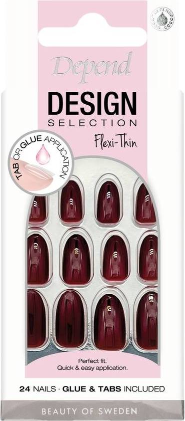 Press on nails Depend Design Selection - Red