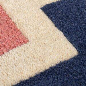 Flair Rugs Retro Blocks Carved Wool Runner Multicolor