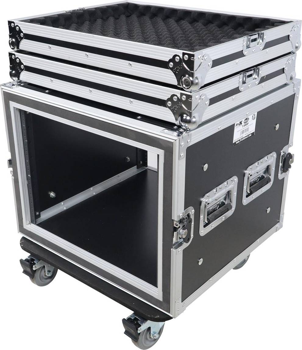 Prox flight case ProX T-8RSP 8U ATA Shockproof Flight Road Case for Amplifier Rack Mount Module
