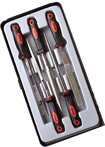 AmTech 5pc Diamond File Set 100mm Square Rasp