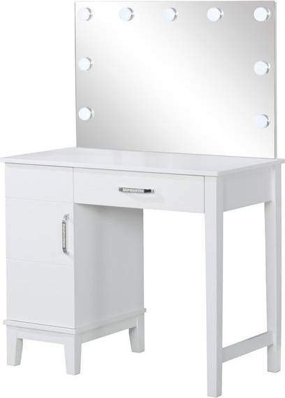 Vanity set with lights Coaster Elijah Vanity Set with LED Lights Dressing Table