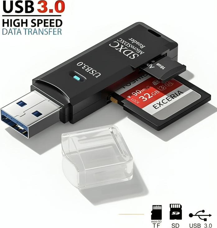 USB 3.0 High Speed SD Memory Card Reader