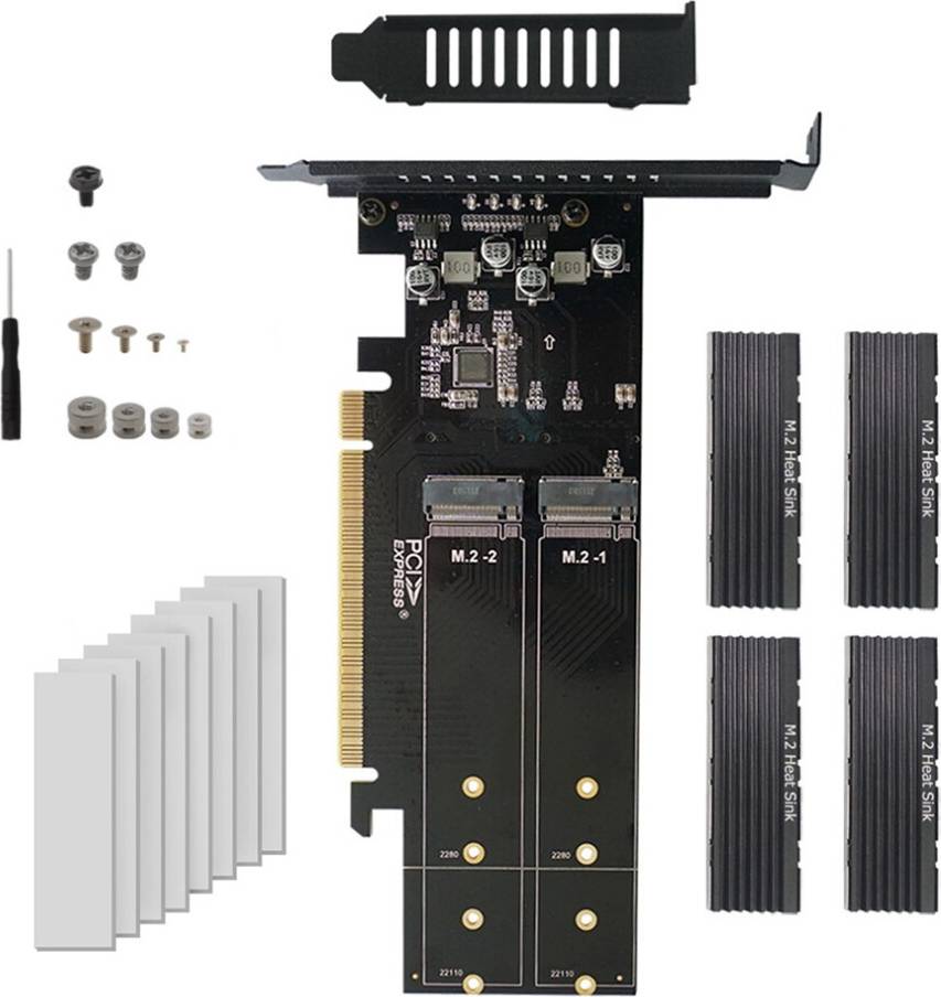 Spactz PCIe To M2 Adapter Card X16