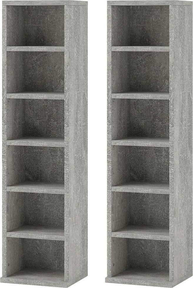 Homcom Set of 2 CD Storage Units Shelving System
