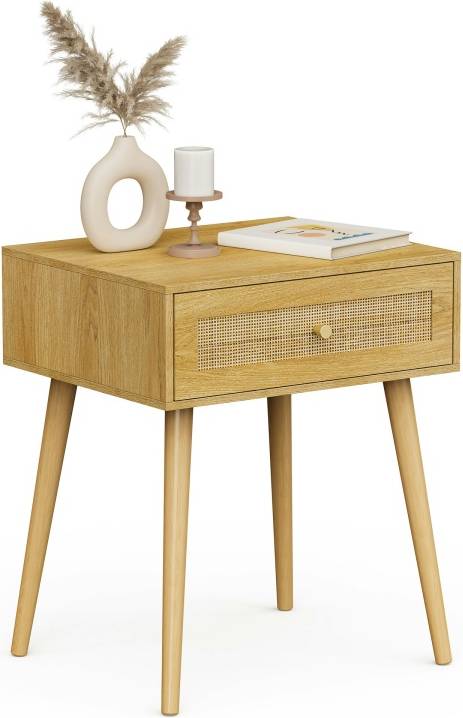 VonHaus Sienna Rattan Bedside Table
