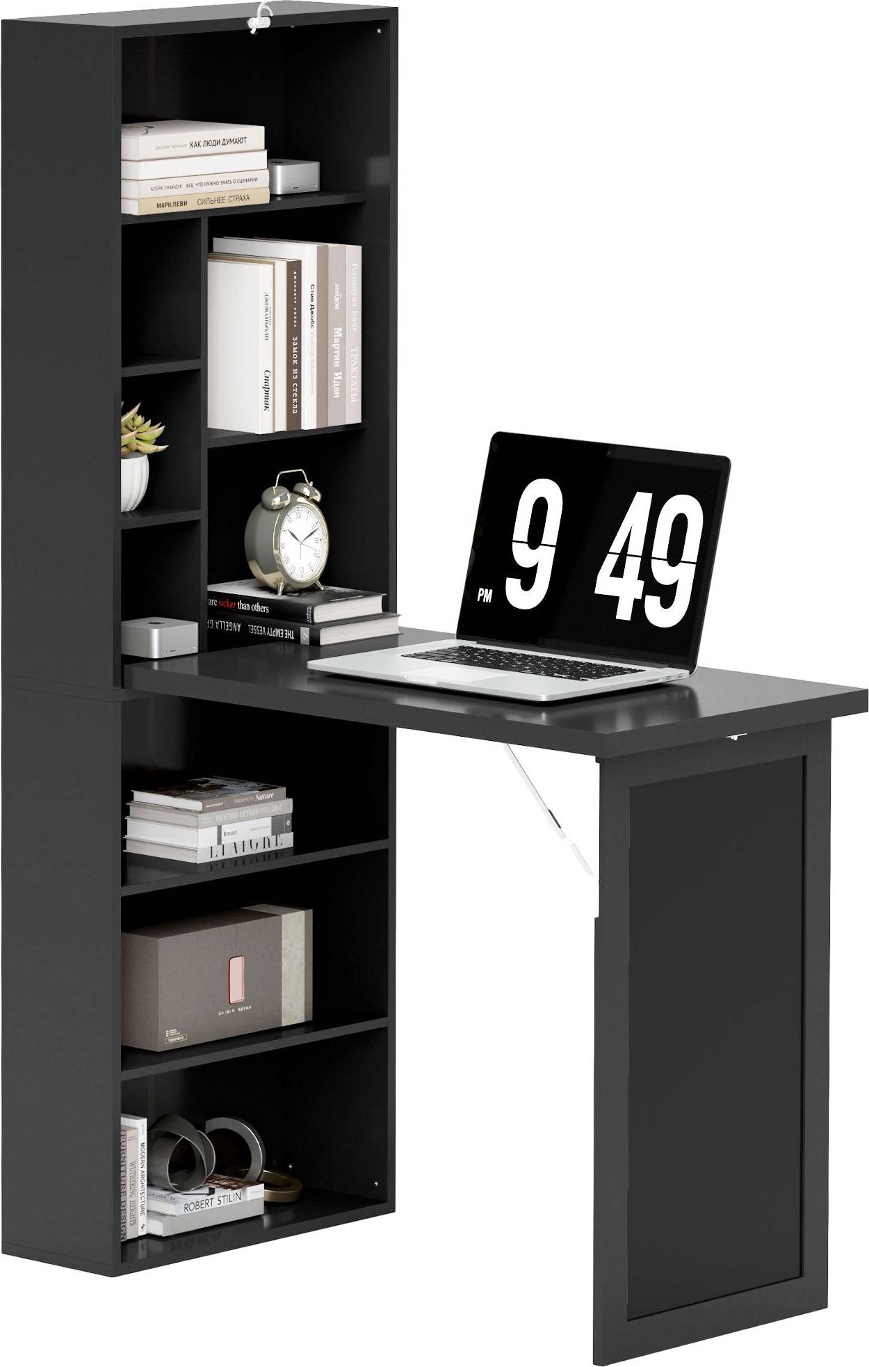 Homcom Convertible Work with Blackboard Writing Desk