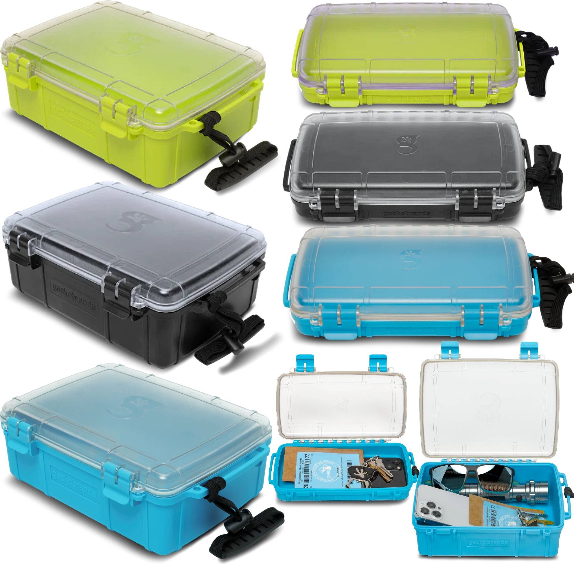 Waterproof Dry Box Neon Green