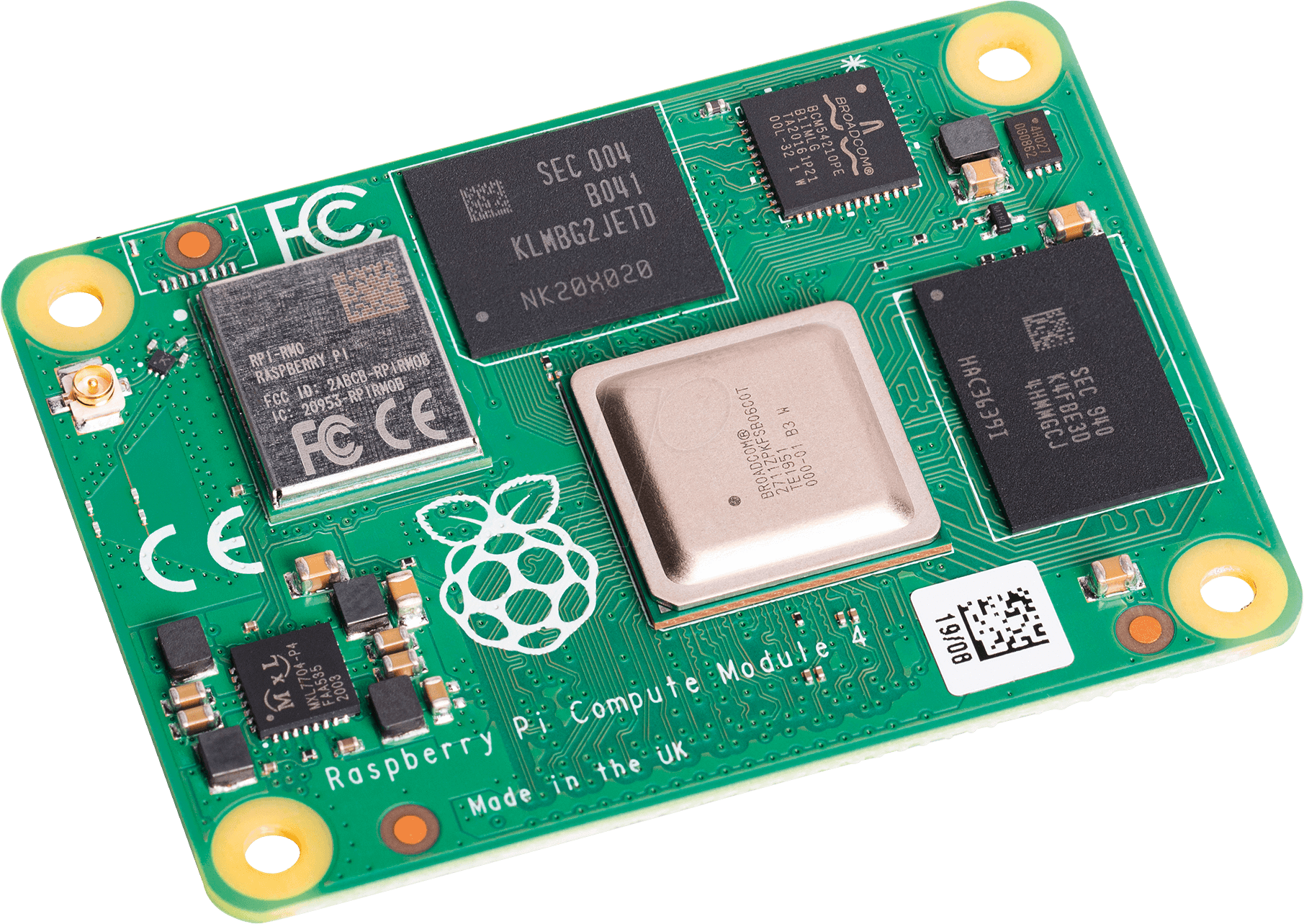 Raspberry pi 4 compute module Raspberry Pi CM4108032 Compute Module 4 WiFi 8GB RAM 32GB