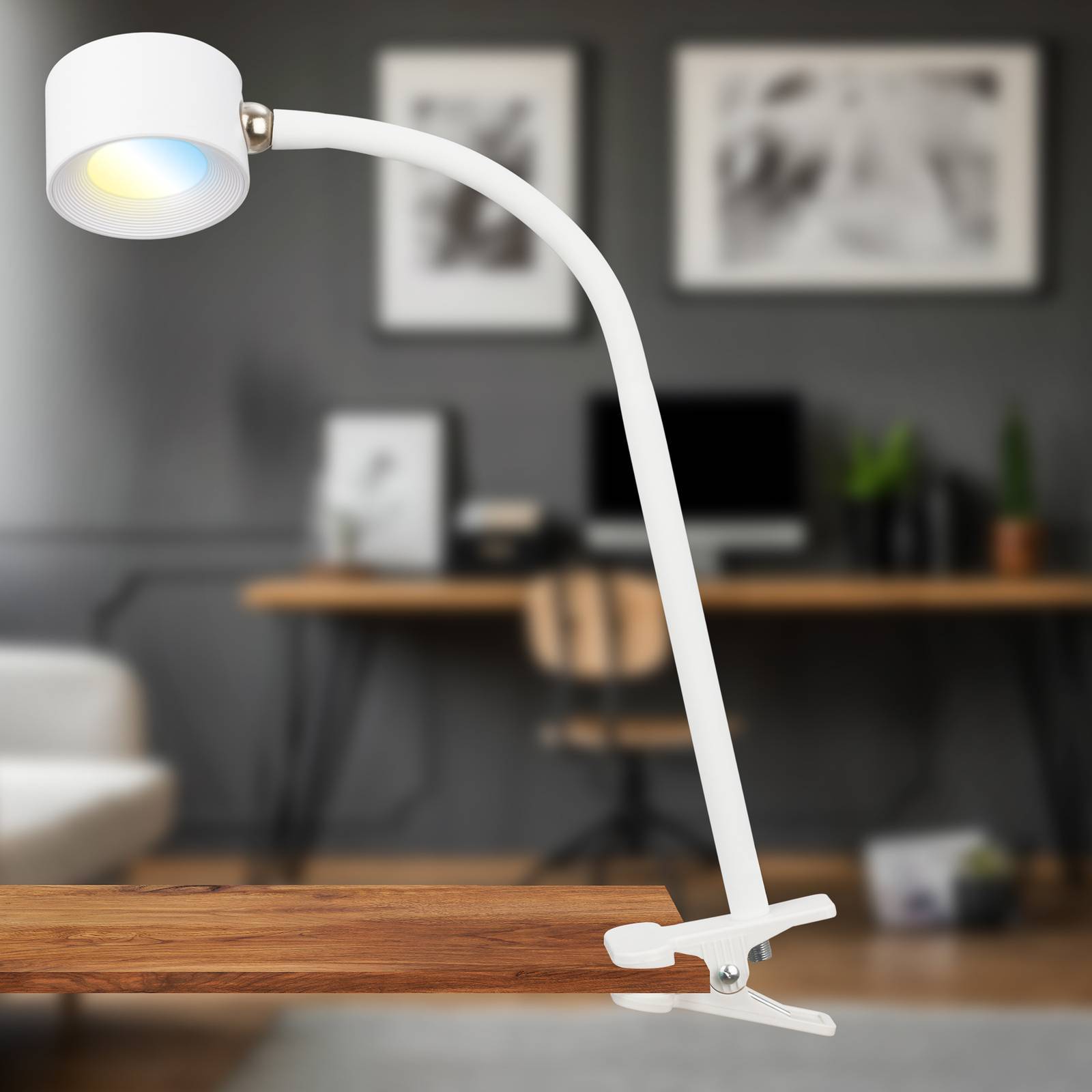 Rechargeable LED Reading Desk White
