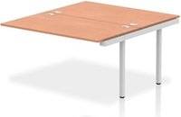 Impulse Bench B2B Ext Kit 1400 Silver Frame Writing Desk